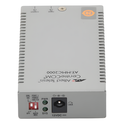 Convertidor de medios / 10/100TX a 100FX / Multimodo SC / 2 km / TAA / Multiregión PSU / 0°C a 50°C | SIERRA STORE