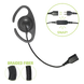 Auriculares de Gancho en C / Cable de Fibra Trenzada / Altavoz Giratorio / Conector SNAP / Compatible con Micrófono de Solapa 1 o 2 | SIERRA STORE