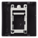 Módulo de Placa / 1 Espacio Keystone RJ45 / Guardapolvo Integrado / Acabado Grafito RAL 7021 / 45 × 45 mm / Compatible Cajas Teleblock | SIERRA STORE