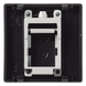 Módulo de Placa / 1 Espacio Keystone RJ45 / Guardapolvo Integrado / Acabado Grafito RAL 7021 / 45 × 45 mm / Compatible Cajas Teleblock | SIERRA STORE