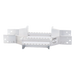 Derivación Horizontal X / Perfil Z / Peralte 3 1/4" / Ancho 9" / Radio 8" / Aluminio Portacables | SIERRA STORE