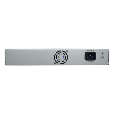 Switch PoE / 16 Puertos 10/100 Mbps PoE / 2 Uplink Gigabit / 1 Puerto SFP / Presupuesto PoE 250 W / Alcance 250 m (820.2 ft) / ONVIF | SIERRA STORE