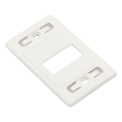 SIEMON MX-FP-S-04-02B - Placa de Pared Modular MAX, de 4 Salidas, Color Blanco, Versión Bulk (Sin Empaque Individual) | SIERRA STORE