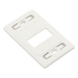 SIEMON MX-FP-S-04-02B - Placa de Pared Modular MAX, de 4 Salidas, Color Blanco, Versión Bulk (Sin Empaque Individual) | SIERRA STORE