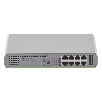 Switch Gigabit No Administrable, 8 Puertos 10/100/1000 Mbps fuente de alimentación interna | SIERRA STORE