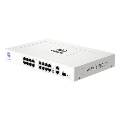 Switch PoE No Administrable / 16 Puertos 10/100 Mbps / 2 Uplink Gigabit / 1 SFP 1000 Mbps / Hi-PoE 60W / Presupuesto 180W / Gestión | SIERRA STORE