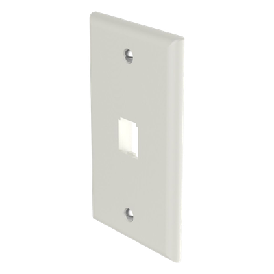 PANDUIT CFP1IW - Placa de Pared Vertical / 1 Puerto Mini-Com / Diseño Plano / 2.75 x 4.5 pulg. / Blanco Mate | SIERRA STORE