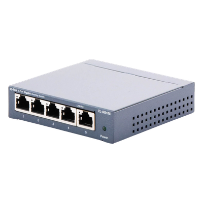 Switch / 5 Puertos Gigabit / 10/100/1000 Mbps / No Administrable / 7.4 Mpps / 3.94x3.86x0.98 in | SIERRA STORE