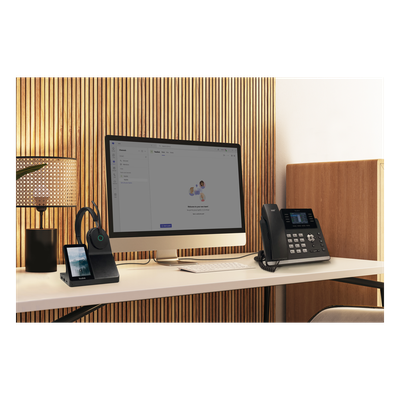 Estación de Trabajo Inalámbrica / DECT + Bluetooth 5.3 / Pantalla Táctil 4 Pulgadas / Alcance 185 m (607 ft) / ANC Híbrida / 32 Horas | SIERRA STORE