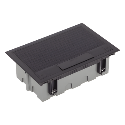 Caja de Pavimento / 4 Módulos / Profundidad Ajustable 70-100 mm (2.76-3.94 ft) / Carga 1300 kg / Resistencia 850°C / Incluye Cubeta y | SIERRA STORE