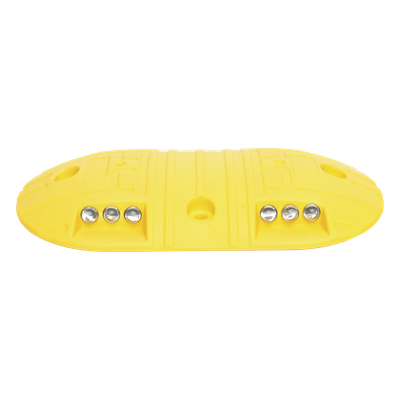 ACCESSPRO AC22-12BY - Boya Vial / Plástico Duradero / 20 Toneladas / LED Reflejantes / 4 Orificios / 8.7 x 4.7 x 1 pulgadas | SIERRA STORE