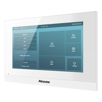 Monitor IP Touch / Pantalla 7" Capacitiva / SIP / PoE / Wi-Fi 2.4 GHz / RAM 1 GB / ROM 8 GB / 0.23 m (0.75 ft) Perfil | SIERRA STORE