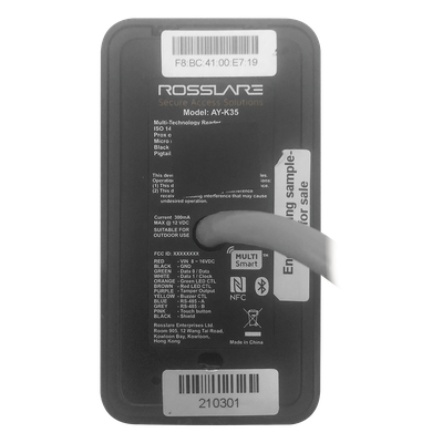 Lector de Acceso Multitecnología / Proximidad 125 kHz / MIFARE 13.56 MHz / Bluetooth / Salida Wiegand 26 / Interior y Exterior | SIERRA STORE