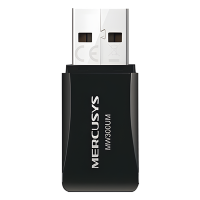 Adaptador USB Wi-Fi / 300 Mbps / 2.4 GHz / 2 Antenas Internas / IEEE 802.11n/b/g / USB 2.0 | SIERRA STORE