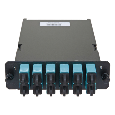 PANDUIT FCSZO-12-03P - Placa Acopladora de Fibra Óptica FAP / 12 Fibras Multimodo OM3/OM4 / 6 Conectores SC Duplex / 12 Pigtails de 1 | SIERRA STORE