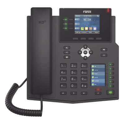 Teléfono IP Empresarial / 12 Líneas SIP / Pantalla Dual Color / 30 Teclas DSS/BLF / Gigabit PoE / Audio HD Opus | SIERRA STORE