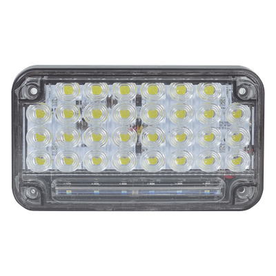 Luz de Advertencia LED / 66 LEDs / 7x4" / 12 VCC / 10 Patrones de Destello / Montaje Permanente / Color Claro | SIERRA STORE
