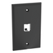 PANDUIT CFP1BL - Placa de Pared Vertical / 1 Puerto / Mini-Com / Diseño Plano / ABS / 2.75 x 4.5 in / Negro | SIERRA STORE