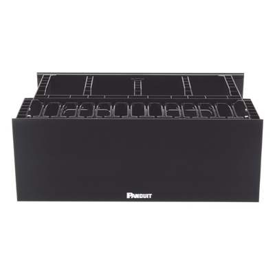 PANDUIT NM4 - Organizador de Cables Horizontal / Alta Densidad / Doble Acceso Frontal y Posterior / Rack 19in / 4UR / 7ft Equivalente | SIERRA STORE