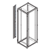Organizador Vertical de Cables Rack / 48 UR / Acero Negro / Sección 95x208 mm / Capacidad 726 Cables / Fijación Flecha 1.75 pulg | SIERRA STORE