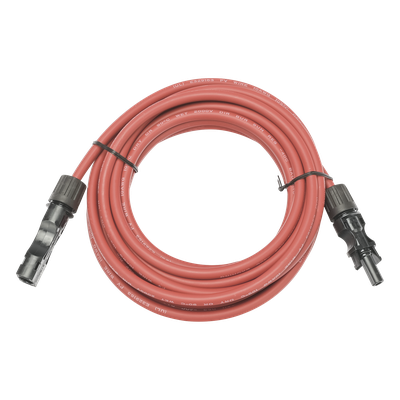 Cable Fotovoltaico / 2.5 m (8.2 ft) / 10 AWG / MC4-M Ambos Extremos / Rojo | SIERRA STORE