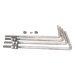 Poste de Acero Galvanizado / 4 m (13.1 ft) / Tubo 3' Cédula 30 / Base 30x30 cm / Carga 20 kg | SIERRA STORE