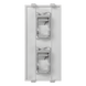 Placa Plana de Voz y Datos / Guardapolvo Integrado / 2 Puertos Keystone / Perfil 5 mm / 108 × 52 mm / 4.25 × 2.05 pulgadas / Color | SIERRA STORE