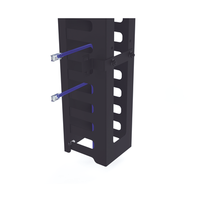 LINKEDPRO BY EPCOM LPCV-24S-DR - Organizador Vertical de Cables / 24U / Para Rack Abierto / Compatible con EIQR3224 y EIRL5524DR / | SIERRA STORE