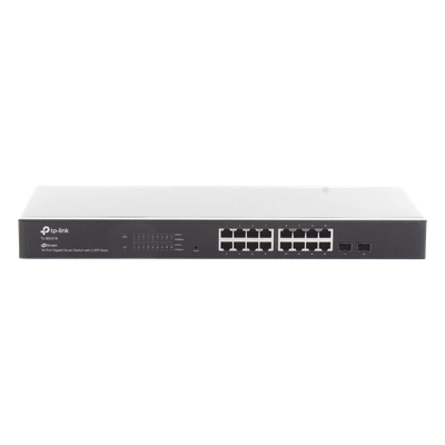 Switch Administrable / 16 Puertos Gigabit RJ45 / 2 Puertos SFP 1G / Rendimiento 36 Gbps / Sin Ventilador / Gestión Centralizada OMADA | SIERRA STORE