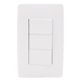 Apagador Triple Sencillo de 10 A/ 127 V CA ~ 60 Hz / Color Blanco. | SIERRA STORE