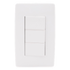 Apagador Triple Sencillo de 10 A/ 127 V CA ~ 60 Hz / Color Blanco. | SIERRA STORE