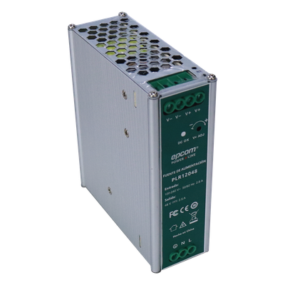 Fuente Industrial DIN Rail / 48 VCC / 2.5 A / 120 W / Entrada 100-240 VCA / -20°C a 70°C / 4.72 x 1.68 x 5.08 in | SIERRA STORE