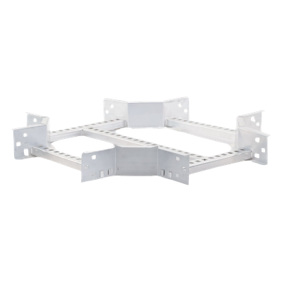Derivación "X" Horizontal de Aluminio Perfil Z / Peralte 3 1/4" / Ancho 12"/ Radio 8" / Incluye Tornillería (CHXHEZ314R8X12AK) | SIERRA STORE