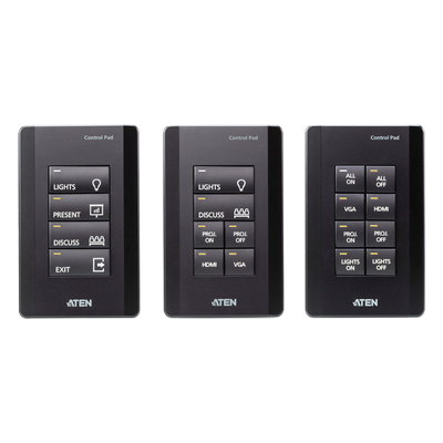 Panel de control / 8 botones personalizables / Ethernet 10/100Base-T / 2 puertos RS-232 / 2 canales relay / Montaje en superficie | SIERRA STORE