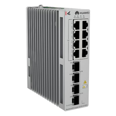 Switch Industrial / 8 Puertos RJ45 Gigabit / 2 SFP + 2 SFP+ 10G / Montaje Riel DIN / Fuente Redundante 1+1 / IP40 / -40°C a 75°C | SIERRA STORE