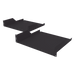 LINKEDPRO BY EPCOM LP-RSH-41-39-2U - Charola para soportar equipos en Rack de 19" y 39 cm de Profundidad, 2U, Juego de 2 piezas iguales | SIERRA STORE