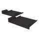 LINKEDPRO BY EPCOM LP-RSH-41-39-2U - Charola para soportar equipos en Rack de 19" y 39 cm de Profundidad, 2U, Juego de 2 piezas iguales | SIERRA STORE