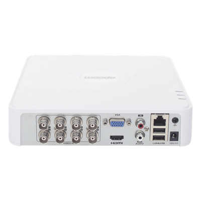 DVR Híbrido / 8 Canales TurboHD + 2 Canales IP / 2 Megapixel (1080p) Lite / AcuSense Lite / Audio por Coaxitron / H.265+ / 1 Bahía HDD | SIERRA STORE