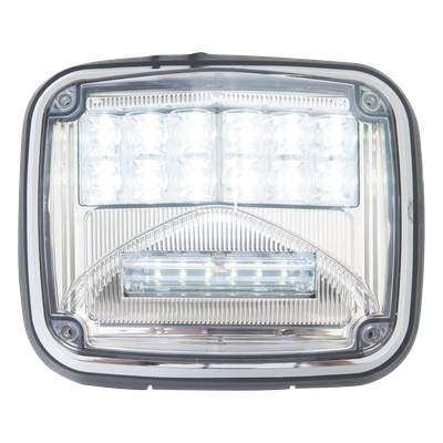Luz de Advertencia LED / 6 LEDs Ultra Brillantes / 11 Patrones de Destello / IP67 / 12-30 VCC / 7.9" x 6.3" (20.1 x 16 cm) / Luz de | SIERRA STORE
