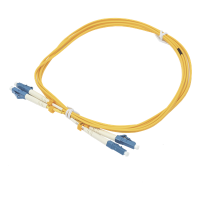 Jumper de Fibra Óptica / Monomodo G.652D / LC/UPC-LC/UPC / Dúplex / 2 m (6.56 ft) / Forro 2 mm | SIERRA STORE