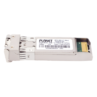 Transceptor WDM SFP+ / 10G LC / Fibra Monomodo 60 km (37 mi) / Hot-Swappable / 0°C a 60°C | SIERRA STORE