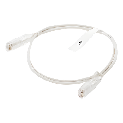 LINKEDPRO BY EPCOM LP-UT6-100-WH28 - Cable de Parcheo Slim UTP Cat6 / 1 Metro (3.28 Pies) / 28 AWG / Blanco / 1 Gbps+ | SIERRA STORE