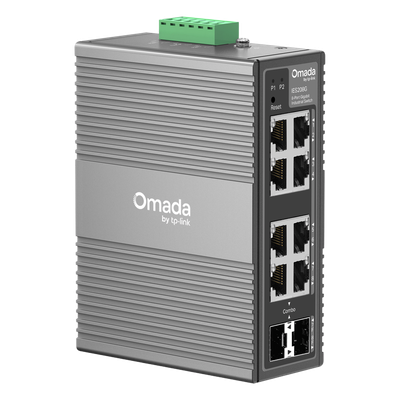 Switch Industrial Easy Managed / 8 Puertos Gigabit / 2× Combo RJ45/SFP / 16 Gbps / -40°C a 75°C (-40°F a 167°F) / Protección 6kV / | SIERRA STORE