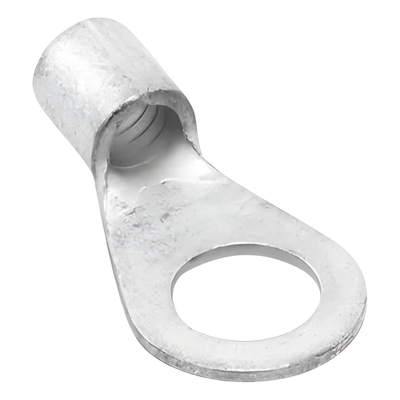 Terminal de Anillo / 6 AWG / Tornillo 5/16" (8 mm) / 600 V / Cobre Estañado / Barril Largo | SIERRA STORE