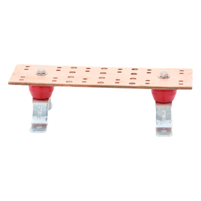LINKEDPRO BY EPCOM LP-BUS-TMX12 - Barra de Unión de Puesta a Tierra / Cobre 100% / 12+24 Orificios / 12 x 4 x 1/4 in / EIA/TIA | SIERRA STORE