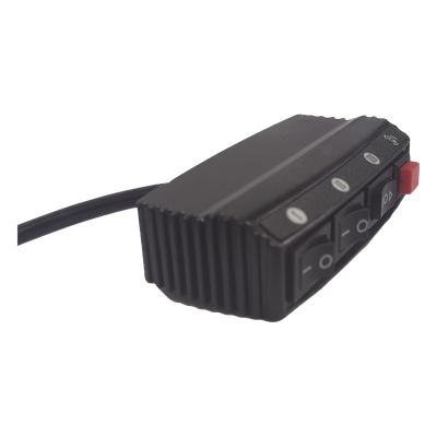 Switch de Control de Patrones de Destello / 5 Interruptores / 12 VCC / 15 A / 104 mm x 55 mm x 33 mm / 4.1 x 2.2 x 1.3 pulgadas | SIERRA STORE
