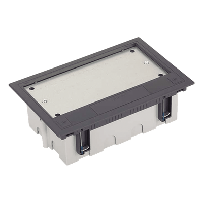 Caja de Pavimento / 4 Módulos / Profundidad Ajustable 70-100 mm (2.76-3.94 ft) / Carga 1300 kg / Resistencia 850°C / Incluye Cubeta y | SIERRA STORE