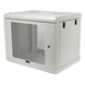 Gabinete de Pared / 9U / Profundidad 455 mm / Puerta Perforada / Carga 80 kg / Acero Reforzado / Color Blanco | SIERRA STORE