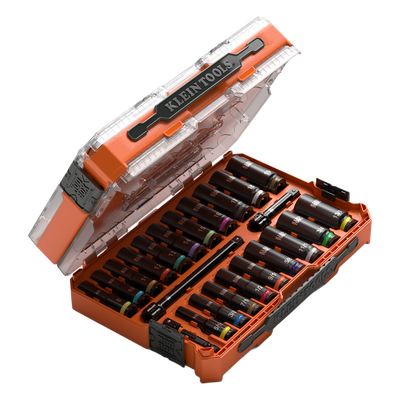 Juego de Dados de Impacto Profundos / Drive 3/8" / SAE y Métrico / 23 Piezas / Adaptadores Multi-Propósito / Estuche Modular | SIERRA STORE