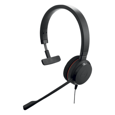 Jabra Evolve 30 Mono con conexión USB / 3.5mm, micrófono con cancelación de ruido y controlador en el cable con botones e indicadores | SIERRA STORE
